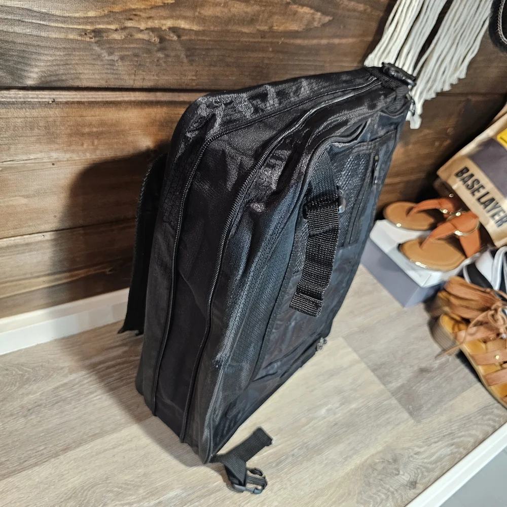 Giftable! Black Messenger Bag with Professional Design Backpack Student